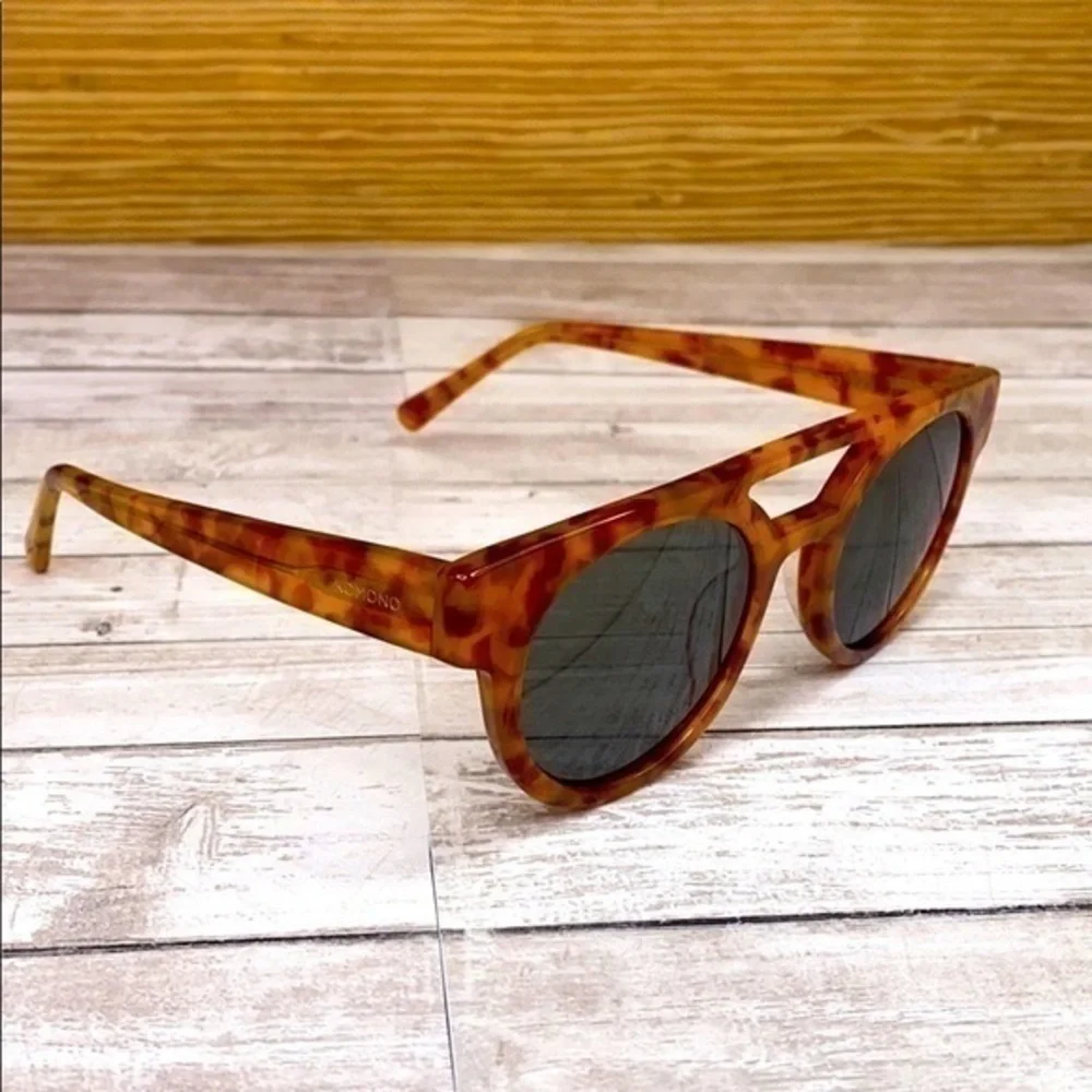 Girls KOMONO Orange & Brown New Sunglasses tortoise